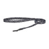 Set guinzaglio e pettorina Dogness per cani, 1,5m (nero e bianco)