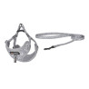 Dogness Set Guinzaglio 1,5m + Pettorina per Cani Grigio Chiaro