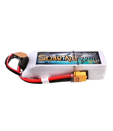 Gens ace G-Tech Soaring 2200mAh 14.8V 30C 4S1P Lipo Battery Pack con spina XT60