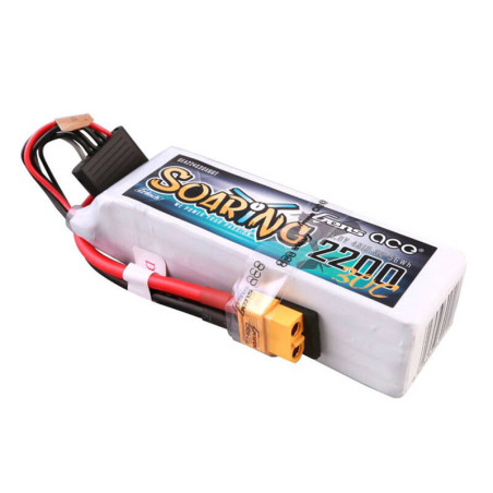 Gens ace G-Tech Soaring 2200mAh 14.8V 30C 4S1P Lipo Battery Pack con spina XT60
