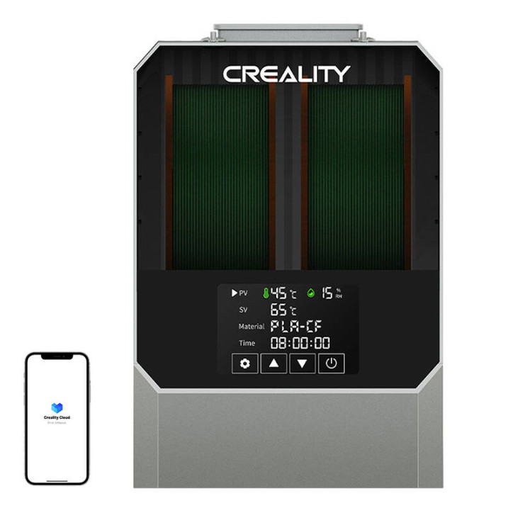 Creality Space Pi Plus Essiccatore Filamenti 2 Bobine Grigio Spazio Creality Space Pi Plus Essiccatore Filamenti 2 Bobine Grigio Spazio