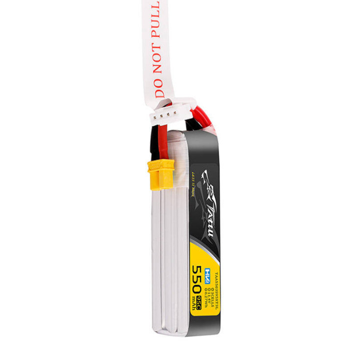 Tattu 3s 550mAh 95C 11.4V HV Lipo Battery con connettore XT30 Long-Pack