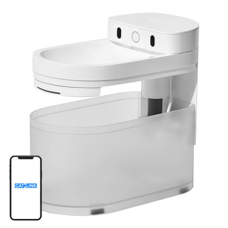 Catlink Pure 3 Fontana/Abbeveratoio Smart per Cani e Gatti (Bianco)