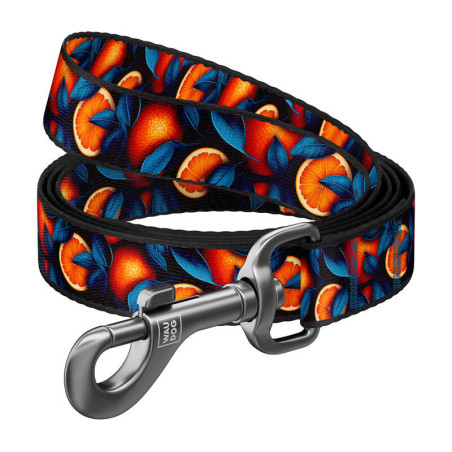 Guinzaglio per cani Waudog Nylon, fantasia "Arance", lunghezza 122 cm
