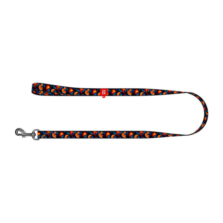 Guinzaglio per cani Waudog Nylon, fantasia "Arance", lunghezza 122 cm
