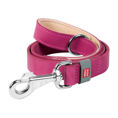WAUDOG guinzaglio in vera pelle, 20 mm larghezza, 122 cm lunghezza, Rosa