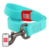 Guinzaglio per cani WAUDOG impermeabile, 20mm largo, 183cm lungo, Blu