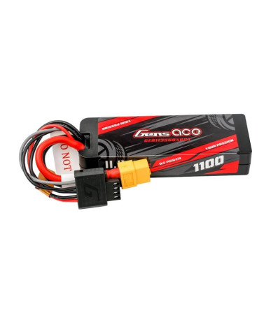 Lipo Gens ace G-Tech 1100mAh 11.1V 3S1P 60C GRP-76 Hardcase Battery con XT60 Plug