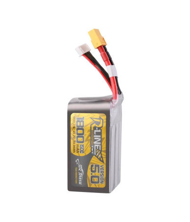 Lipo Tattu R-Line V5.0 1800mAh 22.2V 150C 6S batteria con connettore XT60