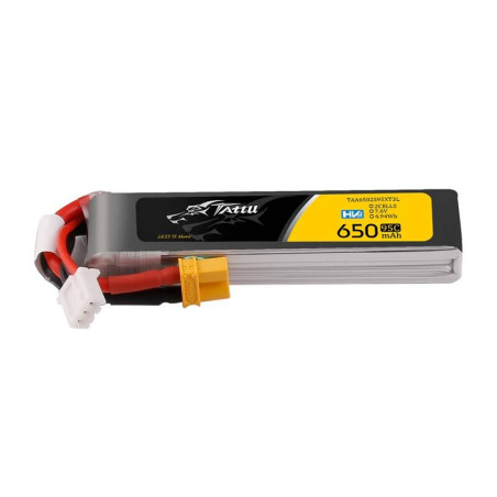 Batteria Lipo Tattu 2S 650mAh 95C 7.6V HV z XT30 Long-Pack