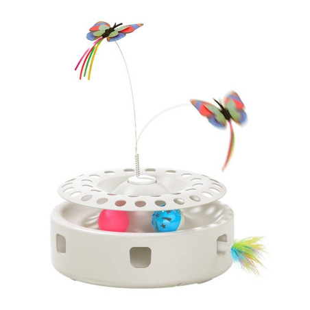 Rojeco Giocattolo Interattivo 3-in-1 per Gatti Bianco