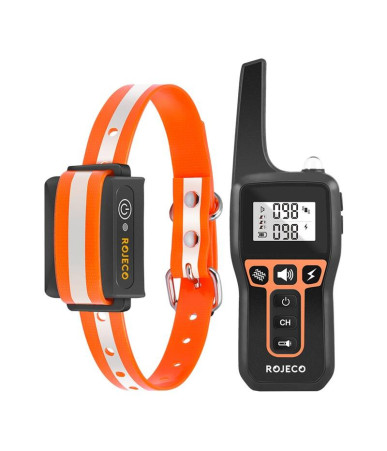 Rojeco Collare Antiabbaio Elettrico 1000m PD529 Arancione