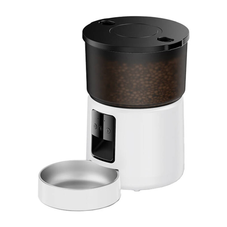 Rojeco Distributore Cibo Smart WiFi 3L Bianco
