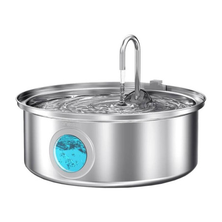 Oneisall PWF-002-B Fontana per Acqua per Animali Domestici 7L Acciaio Inox