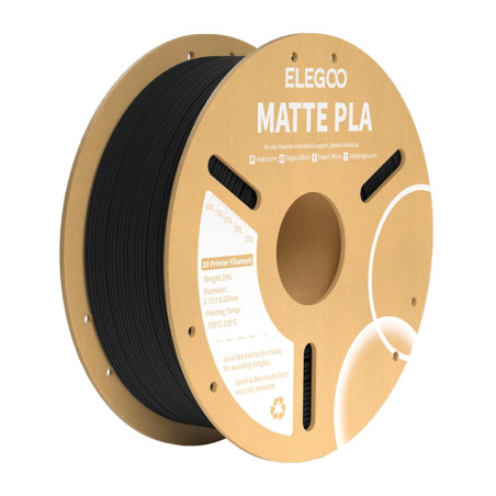 Filamento PLA Matte ELEGOO Nero 1.75mm 1kg