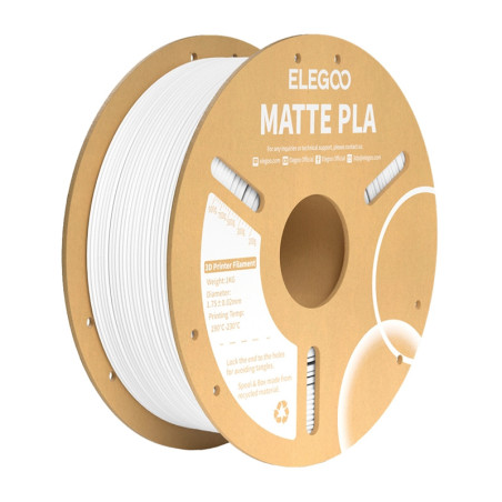 ELEGOO PLA Matte Filamento Bianco 1.75mm 1kg