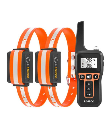 Rojeco PD5291000m Guinzaglio per addestramento cani con 2 collari