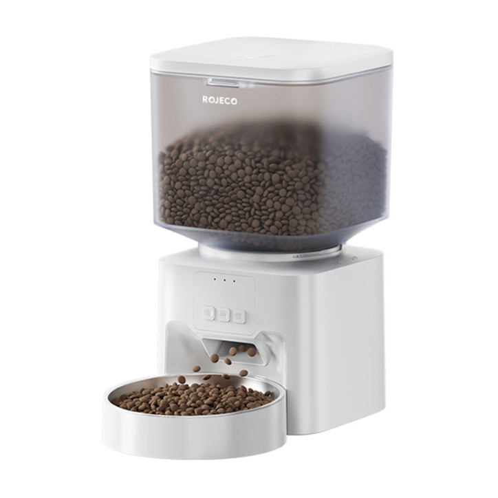 Rojeco Distributore Cibo Automatico per Cani e Gatti 4.5L WiFi Bianco Rojeco Distributore Cibo Automatico per Cani e Gatti 4.5L WiFi Bianco