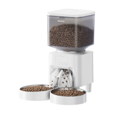 Rojeco 4.5L WiFi Automatic Pet Feeder per 2 Cani/Gatti
