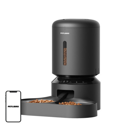Petlibro Granary food dispenser with double bowl, Wifi, 5L(black)