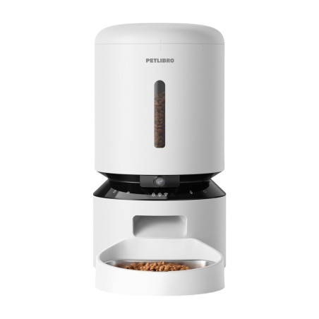 Petlibro Dispenser Cibo Granary con Camera, 5L (Bianco)