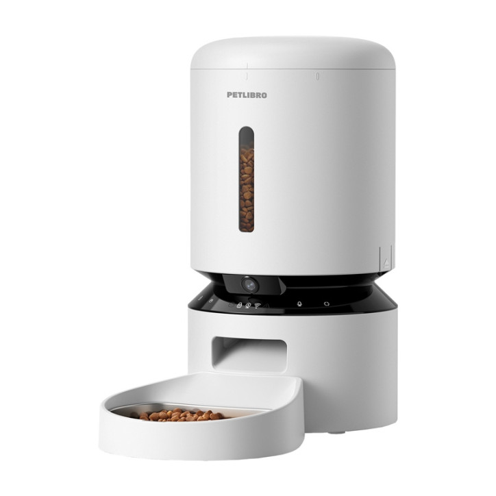 Petlibro Dispenser Cibo Granary con Camera, 5L (Bianco)