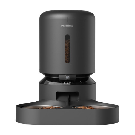 Petlibro Granary camera food dispenser with double bowl, 5L (black)