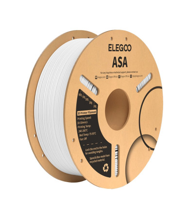 Filamento ELEGOO ASA Bianco 1.75mm 1kg