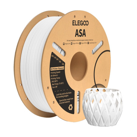 Filamento ELEGOO ASA Bianco 1.75mm 1kg