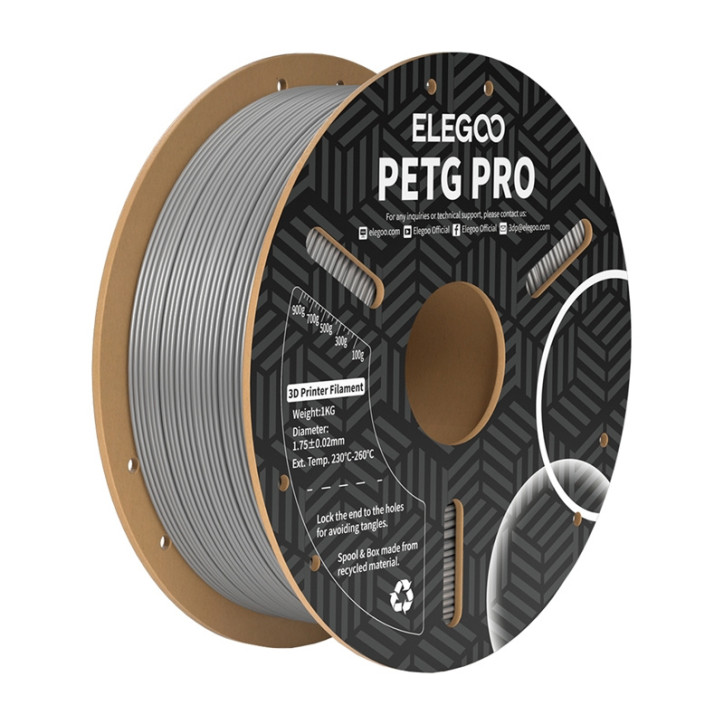 ELEGOO Filament PETG Pro Grigio 1.75mm 1kg