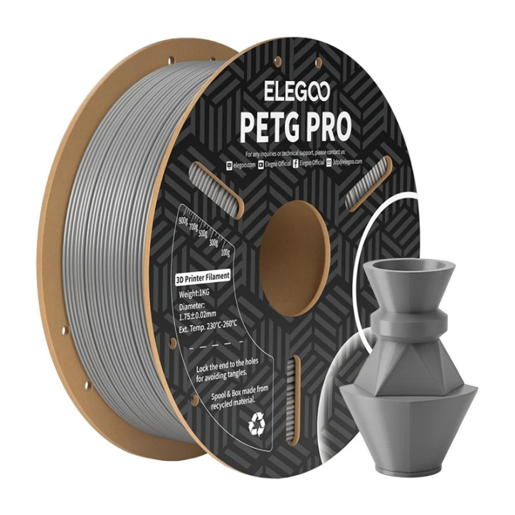 ELEGOO Filament PETG Pro Grigio 1.75mm 1kg