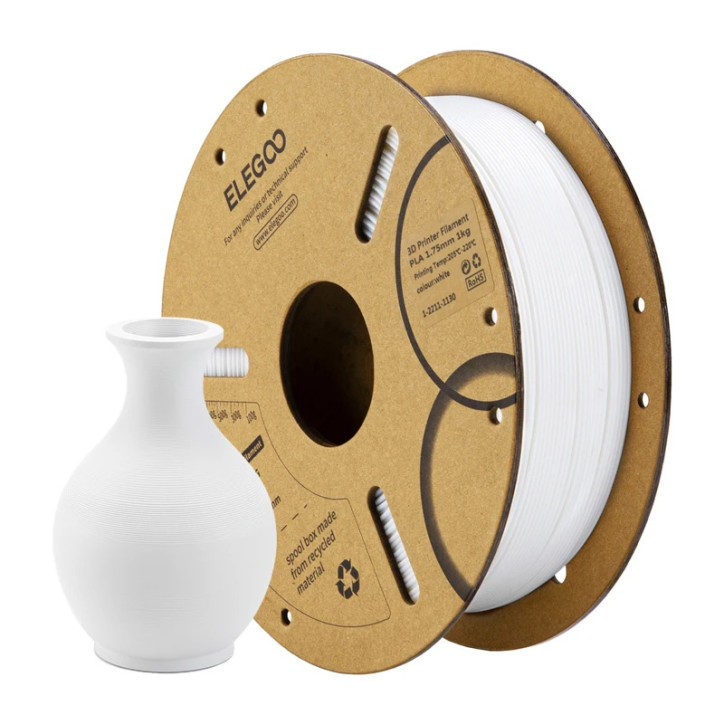 ELEGOO PLA Filament Bianco 1.75mm 1kg