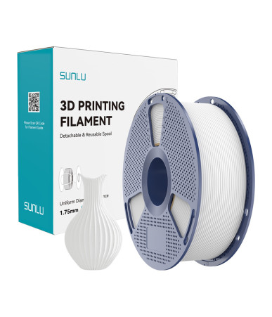 Filamento Sunlu PLA Classic Bianco 1.75mm 1KG