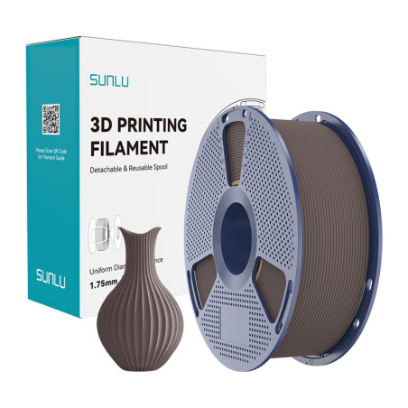 Filamento Sunlu PLA Classic Chocolate 1.75mm 1kg