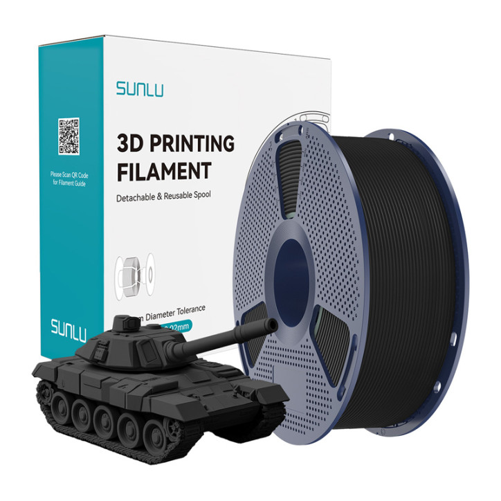 Sunlu PLA+ High-Speed Nero Filamento 1.75mm 1kg Sunlu PLA+ High-Speed Nero Filamento 1.75mm 1kg