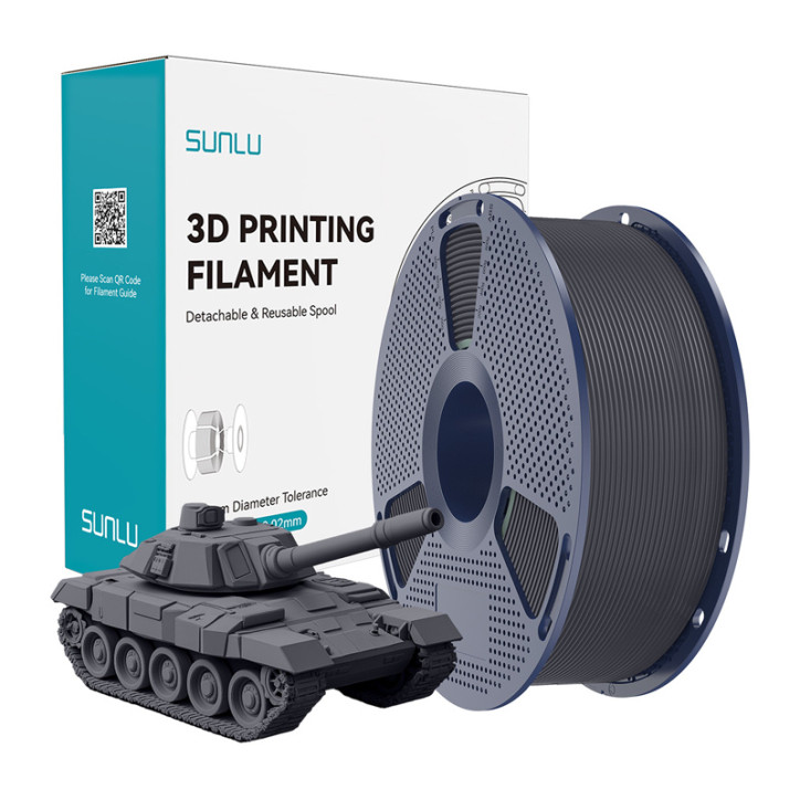 Filamento Sunlu PLA+ High-Speed Grigio 1.75mm Filamento Sunlu PLA+ High-Speed Grigio 1.75mm