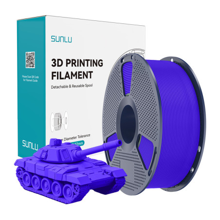 Filamento Sunlu PLA+ High-Speed Blu