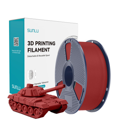 Filamento Sunlu PLA+ High-Speed Rosso