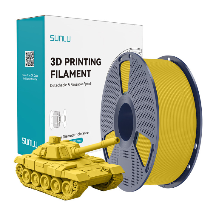 Filamento Sunlu PLA+ High-Speed Giallo