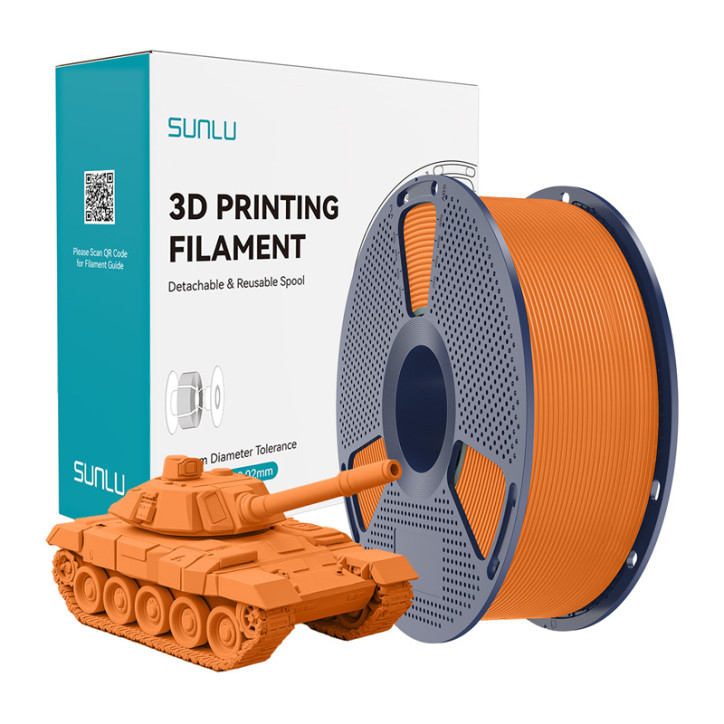 Filamento Sunlu PLA+ High-Speed Arancione