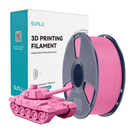 Filamento Sunlu PLA+ High-Speed Rosa