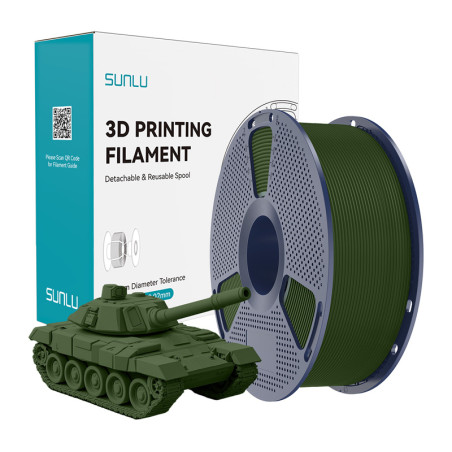 Filamento Sunlu PLA+ High-Speed Olive