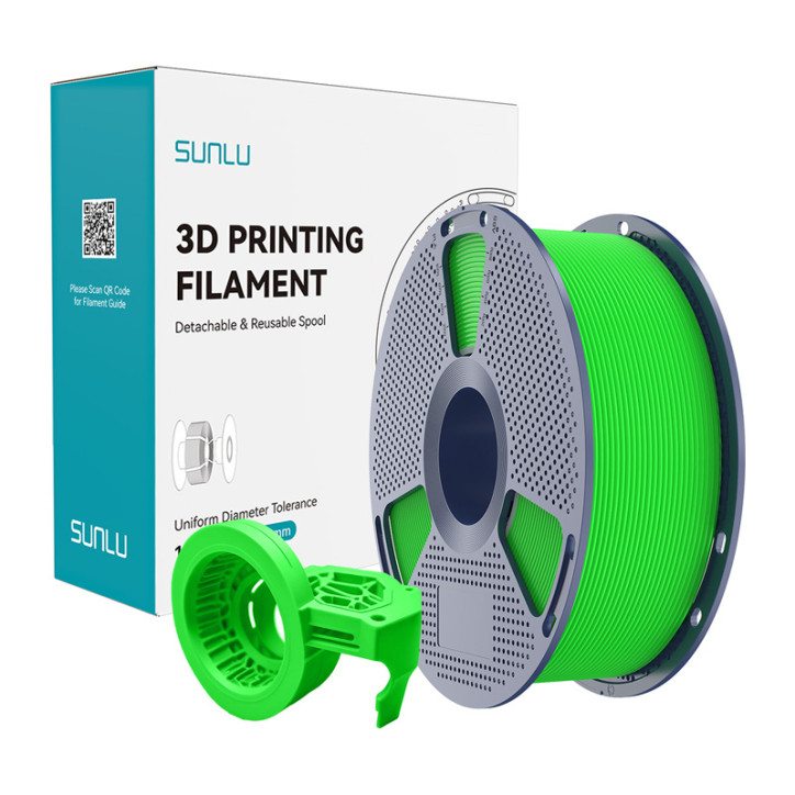 Filamento Sunlu PETG High-Speed Matte Verde 1.75mm 1kg