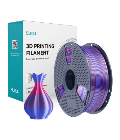 Sunlu PLA+ Silk Filament (Rainbow 02)