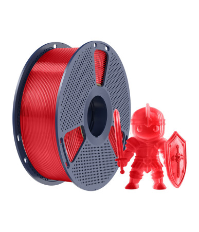 Filamento Sunlu PLA+ Trasparente Rosso