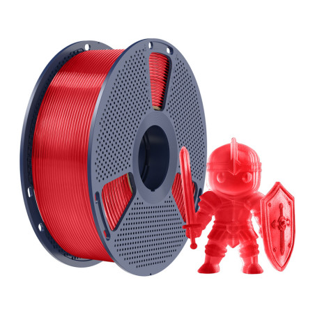 Filamento Sunlu PLA+ Trasparente Rosso