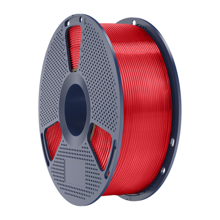 Filamento Sunlu PLA+ Trasparente Rosso