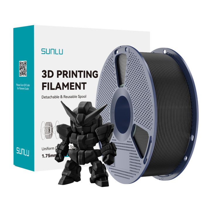 Sunlu PLA+ 2.0 Filament (Black)