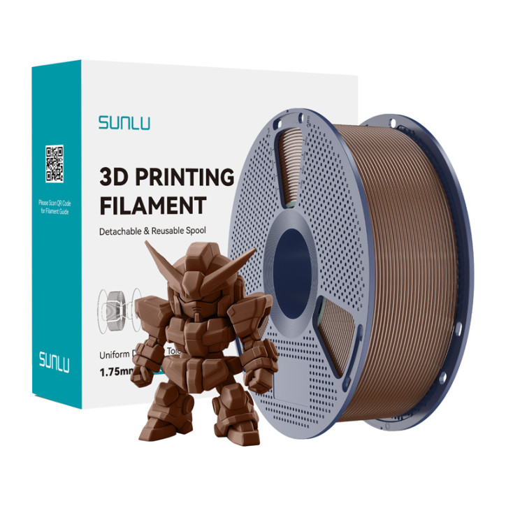 Filamento Sunlu PLA+ 2.0 Coffee Brown