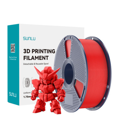 Filamento Sunlu PLA+ 2.0 Rosso